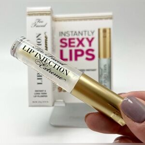 Too Faced | Lip Injections Extreme | (Travel size) | Clear - NIB | Free Gift